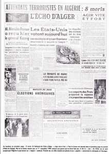 l'Echo d'Alger 
du 2 Novembre 1954