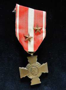 Croix de la Valeur Militaire avec deux citations