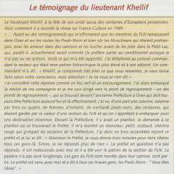 ORAN - 5 Juillet 1962 - Lieutenant KHELLIF