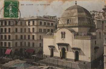 Alger, la grande synagogue de la rue Randon.