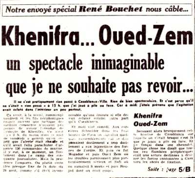 21 AOUT 1955
----
Les massacres de KHENIFRA
et OUED ZEM