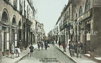 BLIDA - Blida, rue d'Alger - En 1890