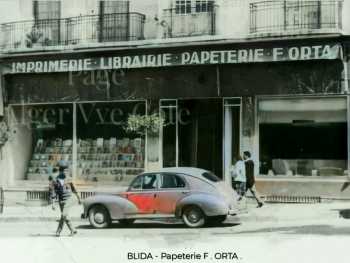 Blida - Impimerie-Librairie-Papeterie  OrRTA
8 avenue Armand Le Goff