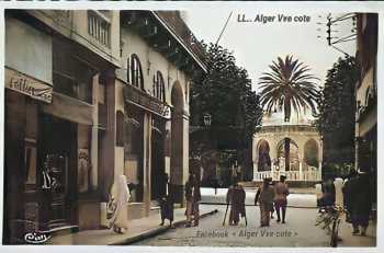 Blida - La Rue d'Alger 
et La Place d'Armes en 1950