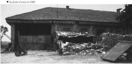La ferme CARRAZ en 1981
