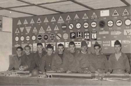 Militaires du CIT 160 en novembre 1955