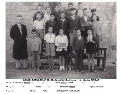 CONDE-SMENDOU
1953 - CM2  L'Ecole Communale
