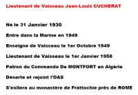  Biographie du
Lieutenant de Vaisseau CUCHERAT 
