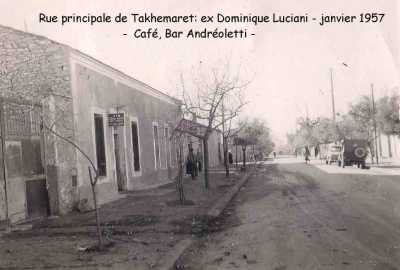 DOMINIQUE LUCIANI
La rue Principale
Le Bar ANDREOLETTI
1957