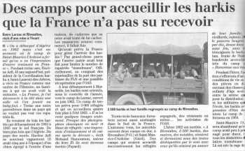 L'Exode
----
Des camps pour accueillir les harkis 
que la France n'a pas su recevoir