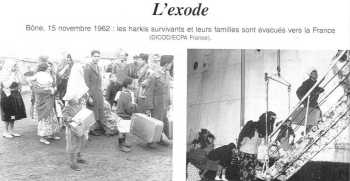 L'Exode
----
BONE 1962
les HARKIS survivants embarquent