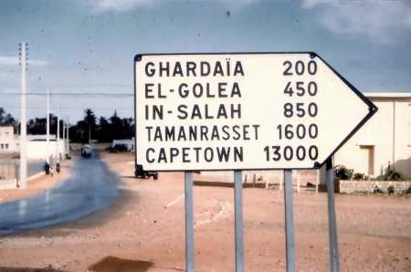 GHARDAIA - EL GOLEA - IN SALAH - TAMANRASSET
1961