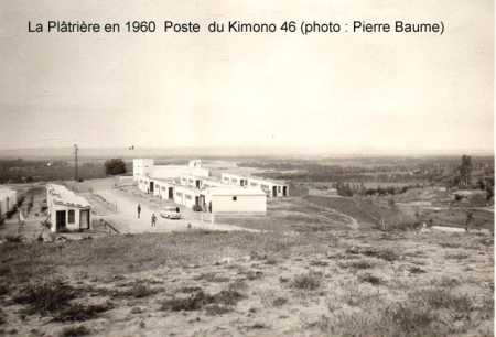 HAMMAM-MELOUANE - LA PLATRIERE 
en 1960 - Poste de Kimono 46