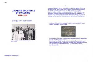 Photo-titre pour cet album: Jacques SOUSTELLE et l'ALGERIE