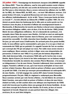 25 Juillet 1961 - Jacques LALLEMAND