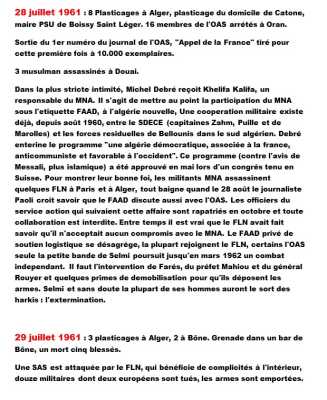 28 et 29 Juillet 1961