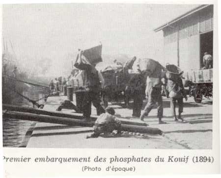 LE KOUIF - 1894
1er embarquement des phosphates