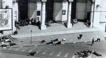 Rue d'Isly
26 mars 1962
----
les morts devant la Grande Poste