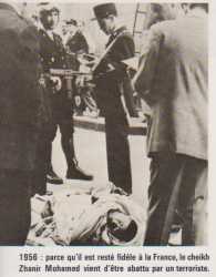 1956 - Assassinat 
du Cheik ZHANIR Mohamed