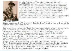 Commandant Marcel LAFONTAINE