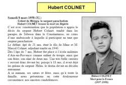 Sergent Hubert COLINET