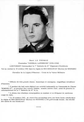  Lieutenant Henri Le THOMAS 