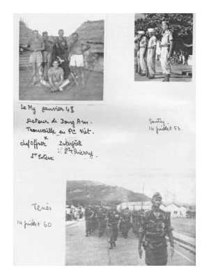 L'Indochine :
Le MY en janvier 1948
SONTAY le 14 juillet 1959
L'ALGERIE / TENES