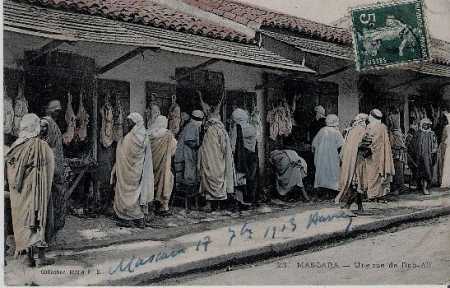 MASCARA - la rue BAB-ALI en 1913