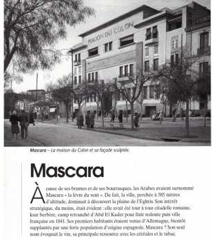 MASCARA - La Maison du Colon