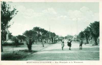 MONTAGNAC - Rue Principale et Monument aux Morts