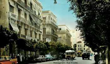 Mostaganem, la rue des Arcades.