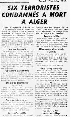 1er OCTOBRE 1955