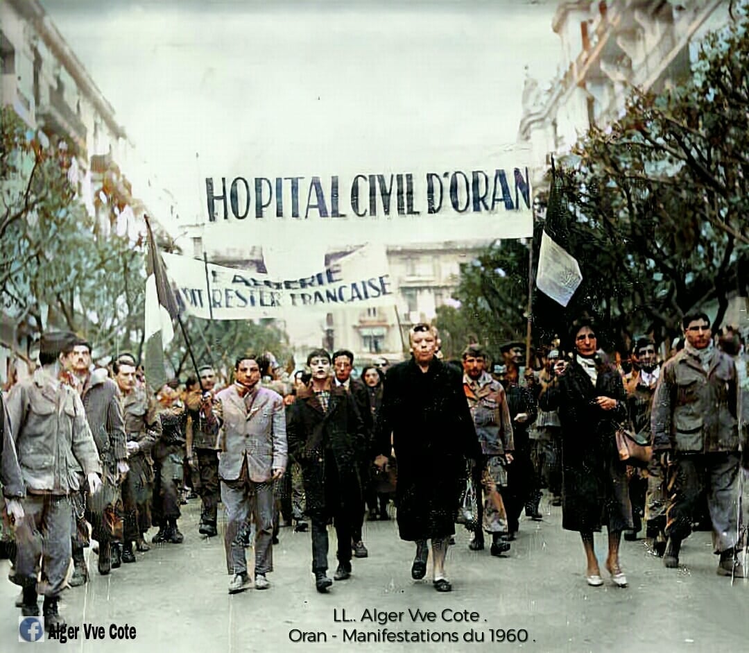 Oran Manifestation en 1960.