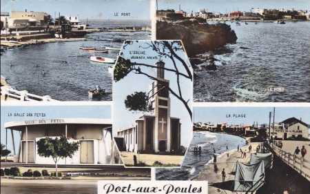 PORT aux POULES - Carte Postale