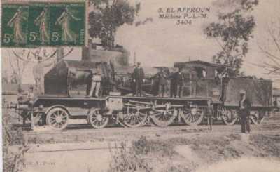 EL AFFROUN - La Gare 
La locomotive PLM