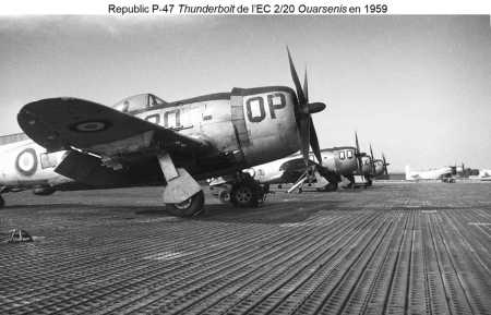 P-47 en 1959
sur le terrain de BOUFARIK