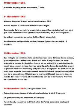 10 au 14 Novembre 1960