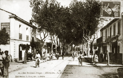 ZERALDA en 1900 - Rue Nationale